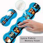 Keyboard Wrist Rest and Mouse Pad with Wrist Support Set Ergonomic Coaster,Memory Foam,Easy Typing Pain Relief,Large XL Desk Mat 31.5"x 11.8",Cute Owls on a Branch - Image 5