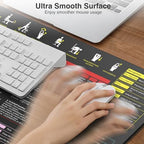 Excel Cheat Sheet Mouse Pad with Magnetic Wireless Charging, 31.5 x 15.8 in - Image 5