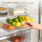 Criusia Stackable Storage Drawers, 4 Pack Clear Plastic Makeup & Bathroom Organizer, Versatile Storage Bins for Vanity, Under Sink, Kitchen Cabinets & Pantry - Image 6