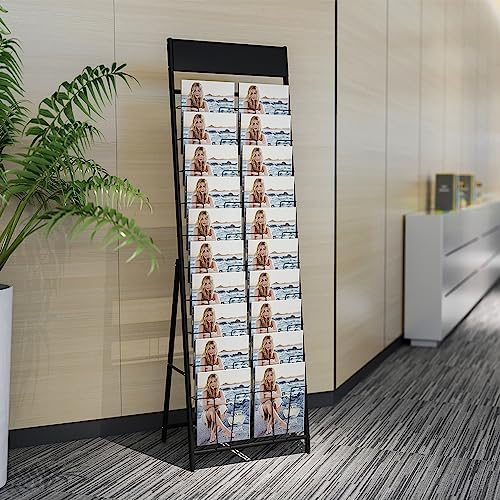 magazine display stand Double A4 width 10 layer brochure display stand for trade show and Public areas (Double A4 width) - Image 2