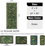 DUKINO 2x5 Rug for Hallway, Washable Animal Runner Rug Non Slip, Green - Image 2