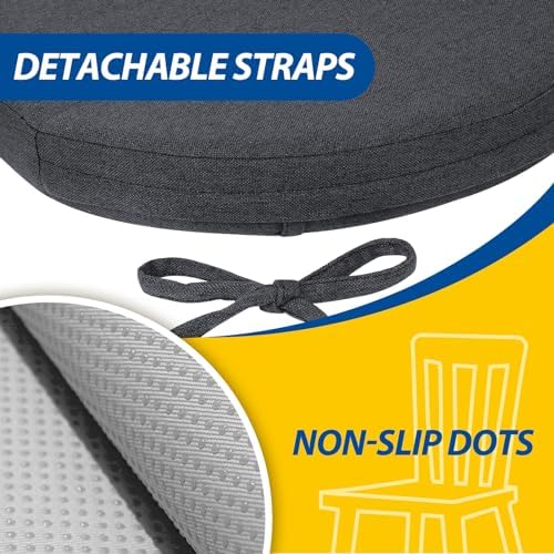 AAAAAcessories Chair Cushions for Dining Chairs, 17 x 16 x 2 in, Set of 1 - Image 5