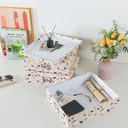 Soul & Lane - Cardboard Storage Boxes with Lids, Set of 3, Terrazzo - Image 7