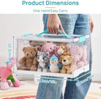 Vtopmart 24 QT Plastic Storage Box with Lid and Latches,3 Pack - Image 2