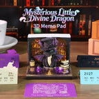 3D Calendar 2027, Unique 3D Memo Pad Tear Away Time Piece Calendar, Fun DIY Paper Carving Art 3D Desk Calendar Notepad Gift for Christmas, New Year (Divine Dragon) - Image 3