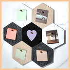 6.7 x 5.9 in 16 Pcs Hexagon Cork Board Tiles, Felt Pin Boards, Classic - Image 2