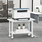 Lerliuo Under Desk Printer Stand, 2-Tier Industrial Rolling Printer Table - Image 4