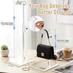 2 Pcs Acrylic Purse Display Stands, 10"-16" and 14"-24" Adjustable Height Handbag Stands for Display, Bag Table Holder, Clear Purses Hanging Rack for Closet Retail Vendor Wallet Jewelry Necklac - Image 2