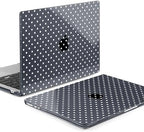 MEEgoodo for M5/M4/M3/M2 MacBook Air 15 inch Case 2026 2025 2024 2023, Case Fit Model (A3448/A3241/A3114/A2941) for MacBook Air 15.3 inch, White Polka Dot - Image 3