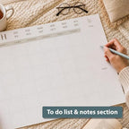 ETERNA GOODS Undated Flat Desk 12-Month Calendar, Modern Aesthetic Large 22" x 17" Desk Pad Calendar, Undated So You Can Start Anytime, Upgrade Your Desktop With a Modern Full Month View Calendar - Image 4