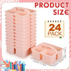 Geelin 24 Pack Classroom Caddy Bulk, 8 x 6.7 x 3.5 inches, Pink - Image 3
