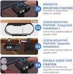 Under Desk Mount for SteelSeries Arctis Nova Pro, Elite and Omni Wireless Gaming Headset, Magnetic Base Station Holder for Arctis Nova Pro Wireless with Headphone Hanger Stand - Image 6