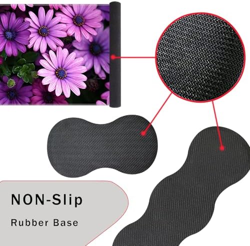 Keyboard Wrist Rest and Mouse Pad with Wrist Support Set Ergonomic Coaster,Memory Foam,Easy Typing Pain Relief,Large XL Desk Mat 31.5"x 11.8",African Daisy - Image 3