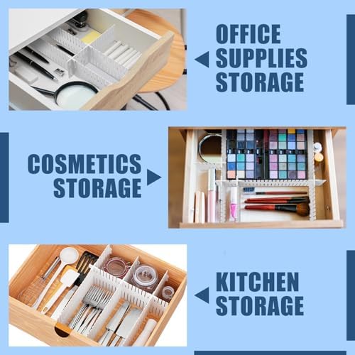 15 Pcs 5.12 Tall Drawer Divider Adjustable Drawer Organizer,White - Image 6