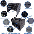 10-Device Laptop & Tablet Charging Station with 6 AC & 4 USB - Image 4