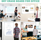H-Qprobd 3' x 2' Whiteboard Dry Erase White Board for Wall 36x24 (3pcs) Magnetic Boards for Office Classroom & Home, Small Wall Whiteboard Including 6 Markers, 20 Magnets, 2 Erasers - Image 6