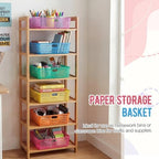 Geetery 12 Pack Classroom Storage Baskets with Handle,Translucent Colors - Image 6