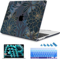 Mektron for 2026/2025/2024/2023 MacBook Air 15 INCH M5 A3448 /M4 A3241 /M3 A3114 /M2 A2941 Case, Printed Plastic Hard Shell Cover with 15.3" Liquid Retina Display Touch ID, Dahlia Flower C035 by Mektron