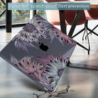 Mektron for 2026/2025/2024/2023 MacBook Air 15 INCH M5 A3448 /M4 A3241 /M3 A3114 /M2 A2941 Case, Printed Plastic Hard Shell Cover with 15.3" Liquid Retina Display Touch ID, Blooming Chrysanthemums - Image 6