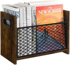 YINMIT Magazine Holder, Medium Magazine Rack Floor, Book Storage Basket by YINMIT