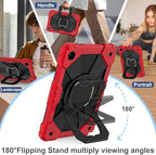 Scnioy Case for Samsung Galaxy Tab A11+ Plus / A9+ 11 Inch 2025/2023, Red - Image 6