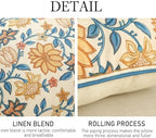 ISAENNE Linen Square Throw Pillow Cover,Set of 2,20"x12"-Estevan B - Image 4