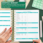 Clever Fox Budget Planner & Monthly Bill Organizer, Large Dark Green - Image 5