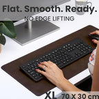 Full Grain Leather Desk Pad, Dark Brown, L (27.6 x 11.8 inch) - Image 3