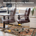 Anidaroel Office Chair Mat for Hardwood Floor/Tile Floor, 48"x60" Desk Chair Mat for Hard Floors, Under Desk Rug Protector for Rolling Computer Gaming Chairs, Anti Slip Machine Wash Low Pile Carpet - Image 4
