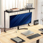 VIVO Black Clamp-on 38 in Overhead Desk Shelf Mount, DESK-SHELF38-B - Image 2