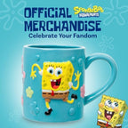Silver Buffalo Spongebob Squarepants Bubbles Flowers, 3D Sculpted Mug, 20oz - Image 4