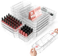 21 PCS Extendable Drawer Organizer Set Clear Stackable Vanity Storage Bins by Unknown
