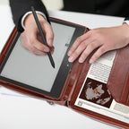 E NET-CASE Case for Kindle Scribe 10.2 inch 2024 & 2022 Released - Business Handheld Design Upgraded PU Leather Cover for Kindle Scribe Digital Paper with Zipper & Pen Holder (Brown) - Image 6