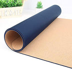 Ruby Lil Natural Cork & Leather Office Desk Mat, Dual Use Desk Matt for Desktop,Ultra Thin Waterproof PU Leather Mouse Pad,Working for Home Accessories,Navy,47"x 24" - Image 4