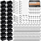 INCLY 300PCS Extra Thick Pegboard Accessories Set with Bins & Peg Locks by INCLY