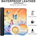 Large Keyboard Mouse Pad Set, Extended Mouse Pad+Keyboard Wrist Rest Support, Memory Foam Ergonomic Easy Typing, 4Pcs (31.5×11.8 in) Desk Pad Set for Office Home,Bible Verse Flower Butterfly - Image 2