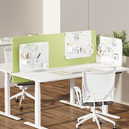 Kantek Pegboard Desktop Organizer & Accessories, Sits, Hangs or Clamps to Tables, 20.58” X 17” White Steel Privacy Panel, Cup Holder, Pen Cup, Headphone Holder, Tray, Magnets, Easy Install - Image 2