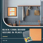 Thyle 6 Pcs Small Cork Bulletin Board 12 x 12, Framed Corkboard 1/2 Thick Vision Board Small Square Pin CorkBoard Decor Display Organizer for Wall Home Office School - Image 5
