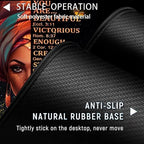 Large Gaming Mouse Pad+ Keyboard Wrist Rest Set, Ergonomics Memory Foam Mouse Mat Wrist Rest Support, Waterproof Extended Mousepad 31.5x11.8in, African American Women Black Girl Black Desk Pad - Image 3