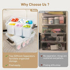Citylife 17QT 4Packs Clear Craft Organizers and Storage Bins with Lids - Image 5