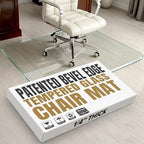 Tempered Glass Office Chair Mat for Carpet & Hardwood, 36" x 46", Clear by ClearlyInnovative