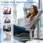 Seat Cushion,Memory Foam Chair Cushion for Office and Car - Image 2