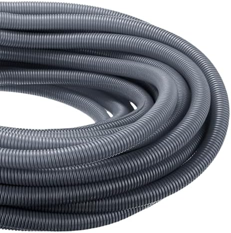 DMiotech 100ft Wire Loom Split Tubing 1 Inch(25.4mm) ID Gray by DMiotech