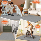 KMAT Office Chair Mat, 46x60in Heavy Duty Hardwood/Tile Floor Protector, Floor Mat Computer Desk Mat for Rolling Chairs, Work, Study, Office, Grey - Image 7