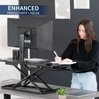 VIVO Black 42 in Standing Desk Converter, DESK-V042KB - Image 4