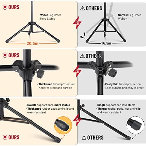 CAHAYA Portable Sheet Music Stand Adjustable Dual Use with Carrying Bag - Image 4