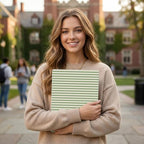 DONGKE Case for MacBook Air 13 Inch (2021-2018 Models A2337 M1/A2179/A1932), Green Stripes Hard Shell Case with Keyboard Protector, Compatible with Retina Display and Touch ID - Image 4