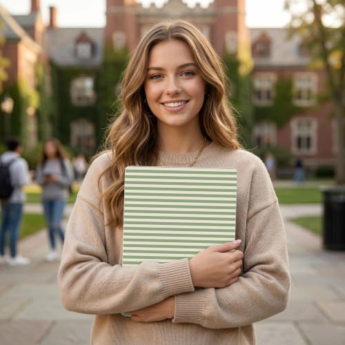 DONGKE Case for MacBook Air 13 Inch (2021-2018 Models A2337 M1/A2179/A1932), Green Stripes Hard Shell Case with Keyboard Protector, Compatible with Retina Display and Touch ID - Image 4