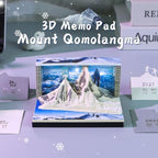 3D Calendar 2027,3D Memo Pad Time Piece Calendar 2027 Creative Desk Calendar Art Paper Sculpture Mount Qomolangma, 2027 Tear Off Calendar DIY Decorative Gift - Image 2