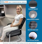 Adult Booster Seat Cushion, Car Seat Cushions for Short People/Thick Office Chair Booster Seat Increase Field ​of View, for Trucks, Car, Office Chair, Home, Wheelchair,Angle Lift Seat Cushion (Grey) - Image 3